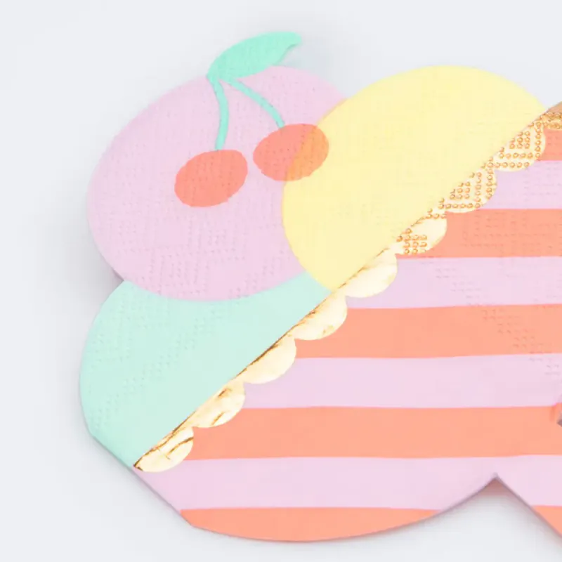 Meri Meri - Servietter Iskremskål 16-pk