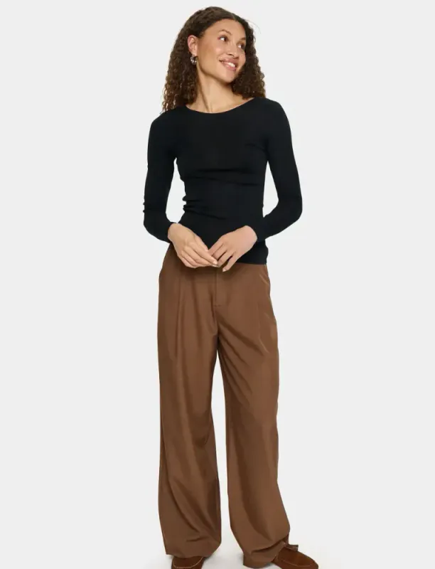 Saint Tropez - GarimaSZ Wool LS Blouse Black