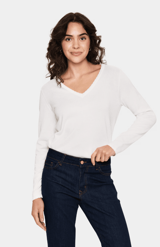 Saint Tropez - MilaSZ V-Pullover Ice