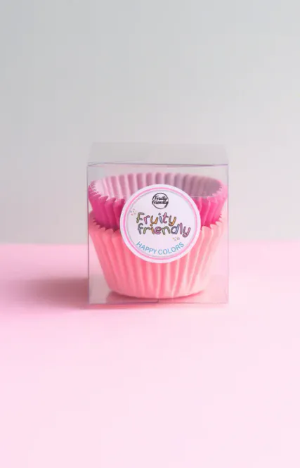 Hovedbilde Fruity Friendly - Muffinsformer rosa