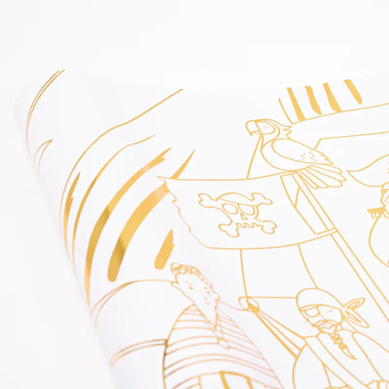 Meri Meri - Fargeleggingsplakat Pirat 2-pk